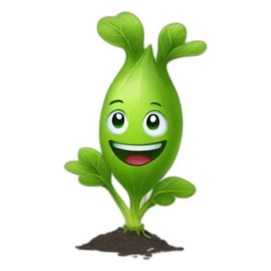 Sprout from garbage sticker