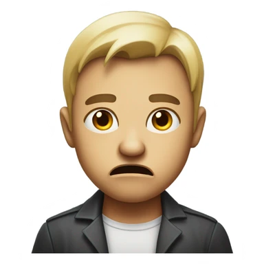 Mad with side eye sticker