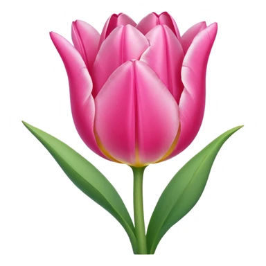 Pink tulip sticker