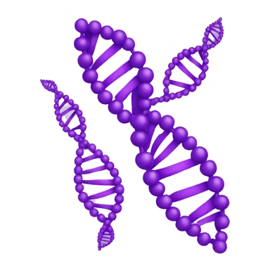 dna helix purple sticker