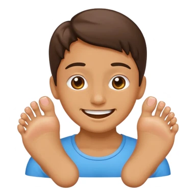emoji smelling feet sticker