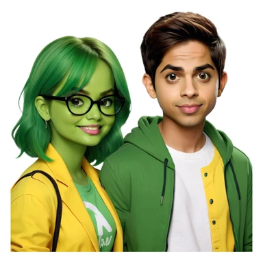 Debby Ryan and Karan Brar sticker