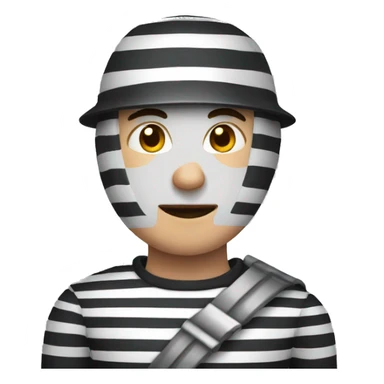 striped prisoner sticker