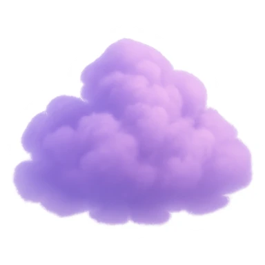 purple cloud sticker
