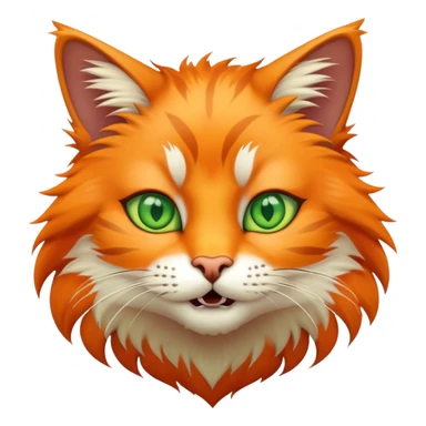 Wild crazy cat sticker