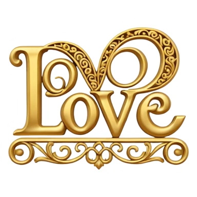 Inscription love sticker