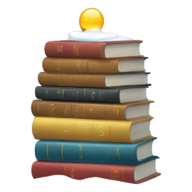 Book in an snowglobe sticker