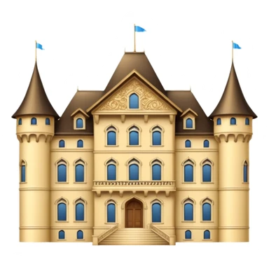 A hotel icon like gstaad palace sticker