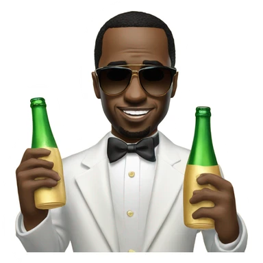 P diddy with Champaign  sticker
