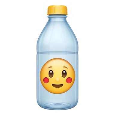 une bouteille en plastique dechet vide  sticker