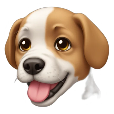 Cachorro dando beso sticker