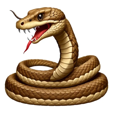 Rattlesnake coiled sticker