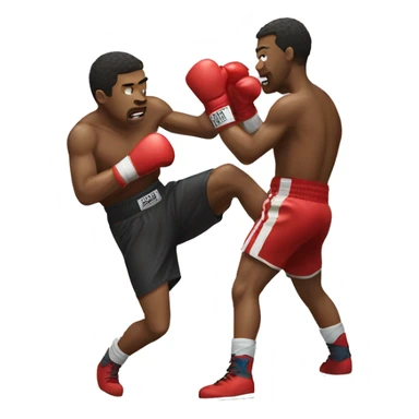 Boxing knockdown sticker
