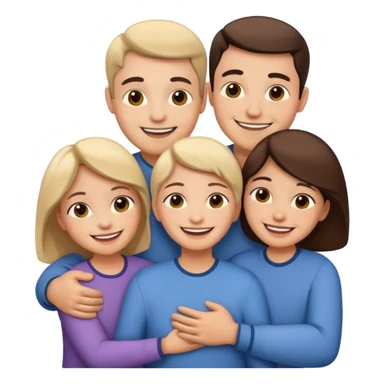 abrazar a mi papa mama he hijo sticker