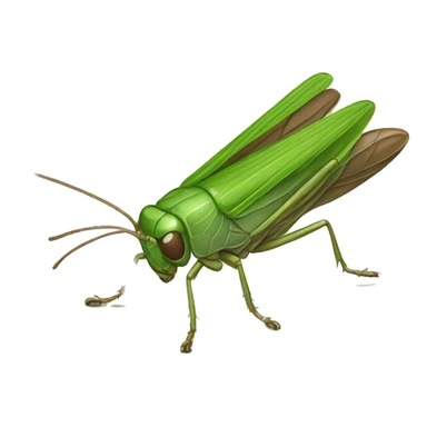 Grass hopper sticker