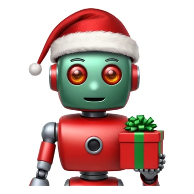 Robot navideño sticker