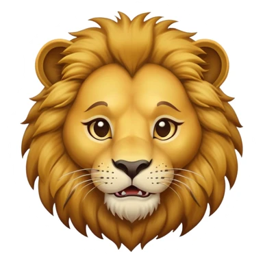 naughty lion looking sideways with mischievous expression sticker