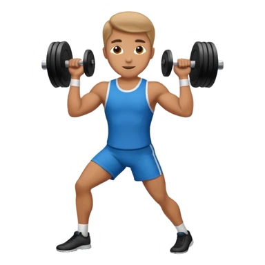 A handsome lawyer is exercising. sticker