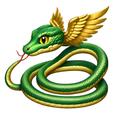 Snake with wings sticker