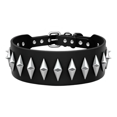 Spike leather choker sticker