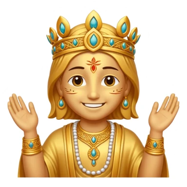 Need an emoji of Anjeneya god giving blessings sticker