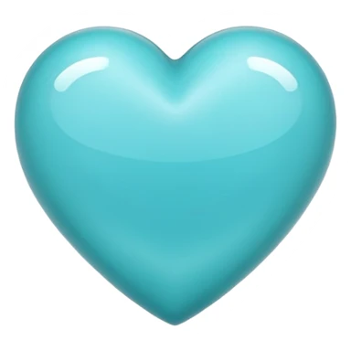 cyan heart sticker