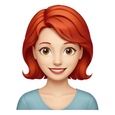 kırmızı toka takan kadın sticker