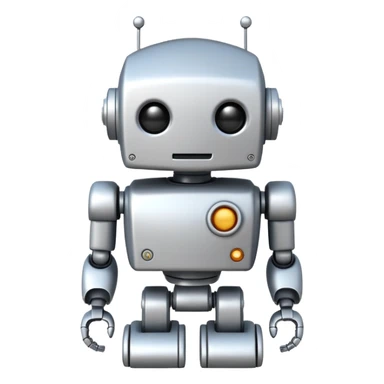 robot old cartoon simple toy white innocent funny adorable sticker