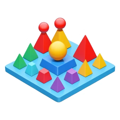 3d visual strategy board sticker