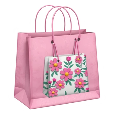 Shopping bags girly  sticker