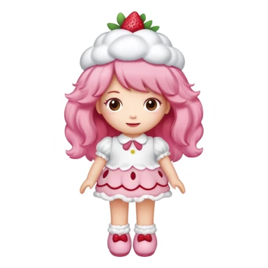Strawberry shortcake, cutecore sticker