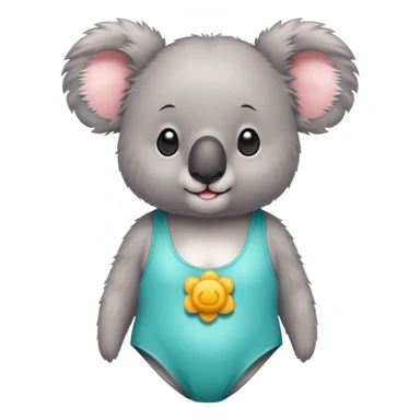 Koala wearing swimsuit  sticker