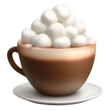 Hot chocolate with marshmellows sticker