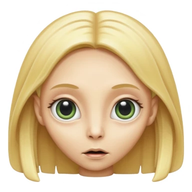 ALIEN WITH BLONDE sticker