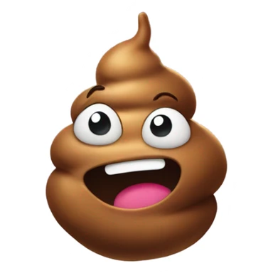 Poop wearing a shirt  sticker