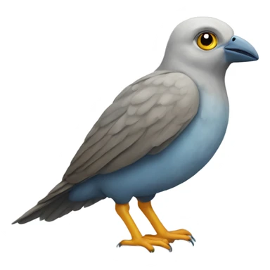 Bird with human feet sticker