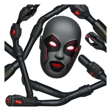 electroshock batons like black widow sticker