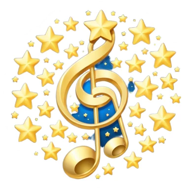 singing notes become stars sticker