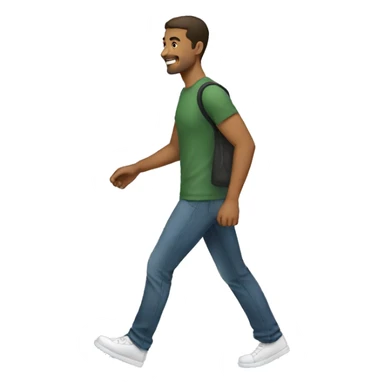 male walk sticker