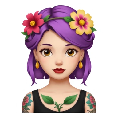 TATTOOED GIRL sticker