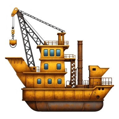 floating gold mining dredge sticker