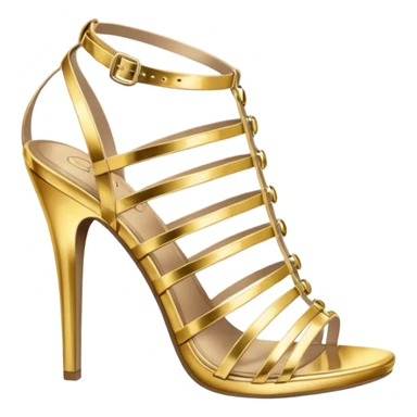 Gold sandals sticker