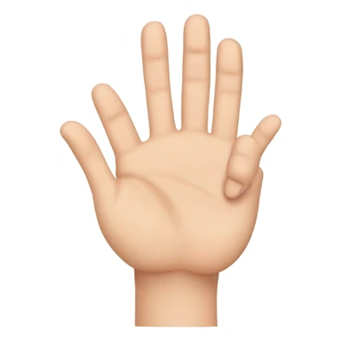 hand with 2 fingers up(thumb, index and pinky) sticker