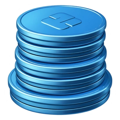 blue coins credit pack sticker