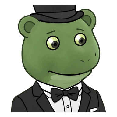 Sour patch kid wearing a tuxedo  sticker