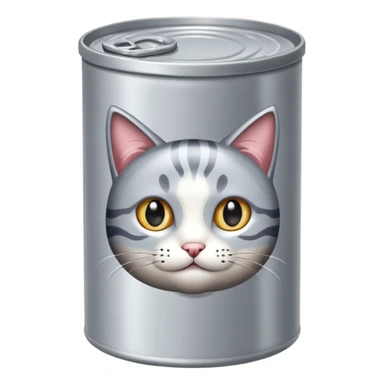 create a can of catfood, remove the cat emoji sticker