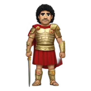 Maradona-dressed-as-a-Roman-conqueror sticker