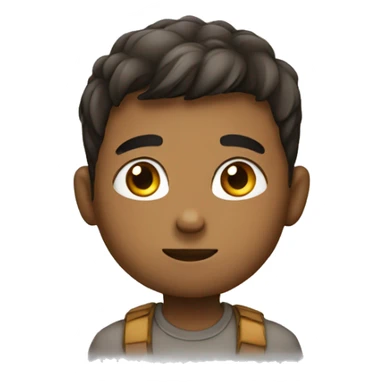 Cute boy thinking  sticker