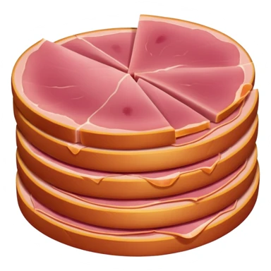 fette di prosciutto cotto chiaro  sticker