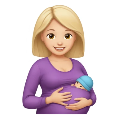 Una mamá embarazada de caba sticker